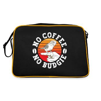 Budgie Lover No Coffee No Parakeet Coffee Lover - Retro Bag - black/gold - Back
