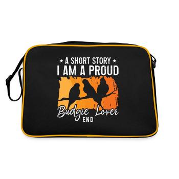 Amateur de perruches Une histoire courte Je suis propriétaire d’une perruche - Sac Retro - noir/or - Dos