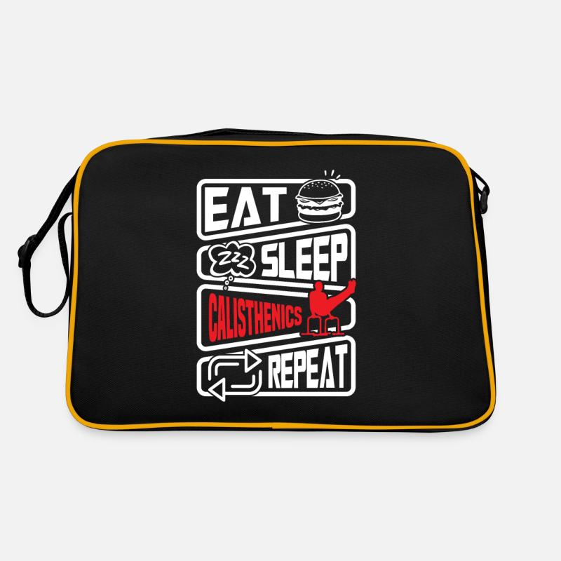 Calisthenics Training Fitness Workout Retro Tasche