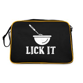 Cake Lover Cake Gift - Sac Retro - noir/or - Dos