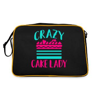 Cake Lover Cake Gift - Sac Retro - noir/or - Dos