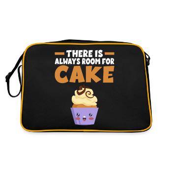 Cake Lover Cake Gift - Retro Bag - black/gold - Back