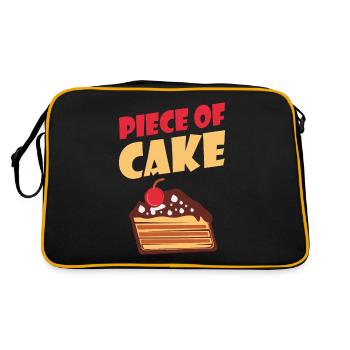 Cake Lover Cake Gift - Sac Retro - noir/or - Dos