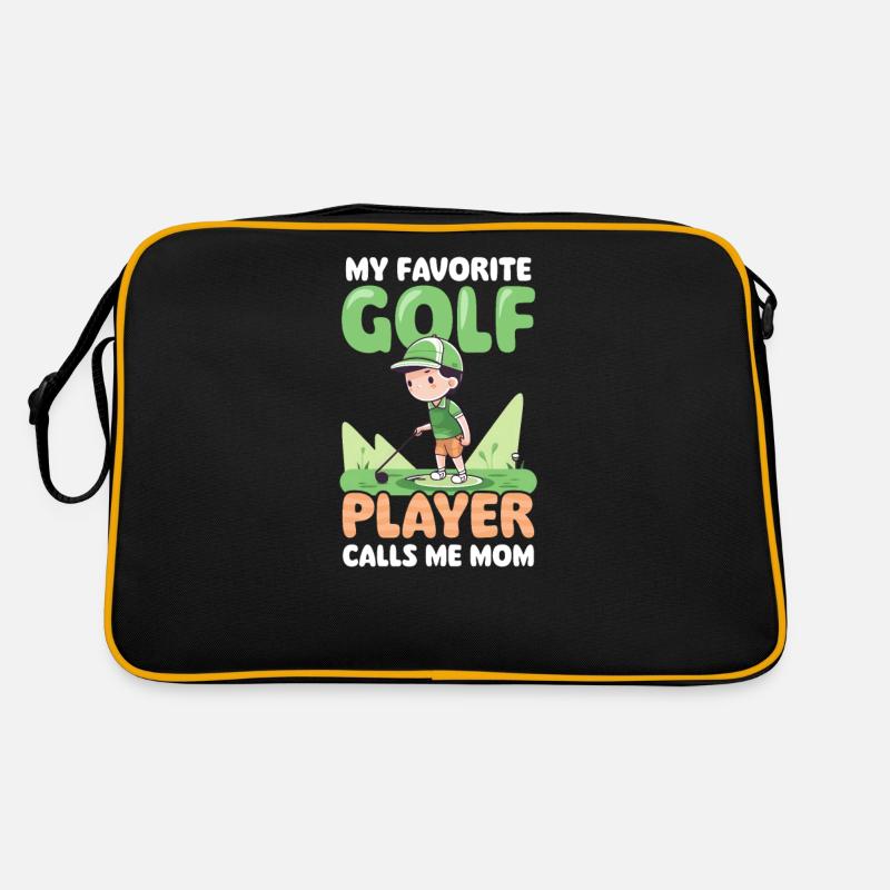 Maman golfeuse préférée Le joueur appelle maman Sac Retro