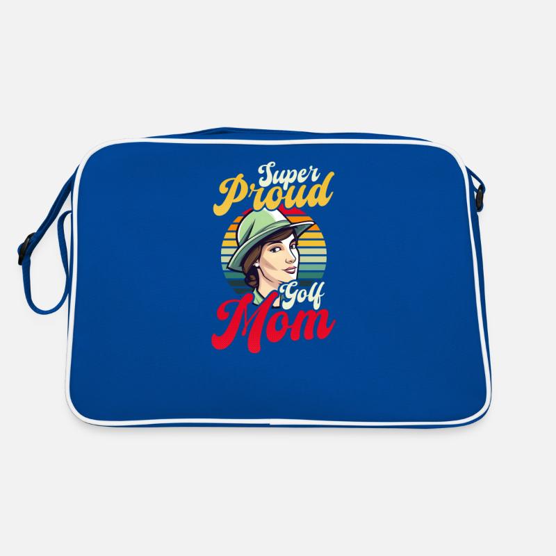 Golfing Mom Super Proud Golf Mom Retro Bag
