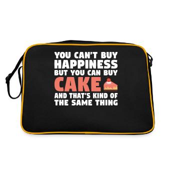 Cake Lover Cake Gift - Retro Bag - black/gold - Back