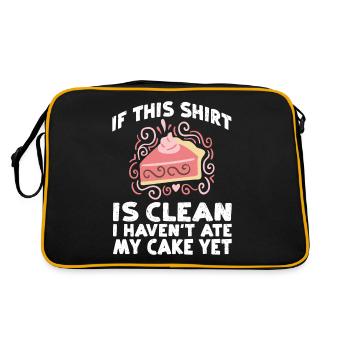 Cake Lover Cake Gift - Retro Bag - black/gold - Back