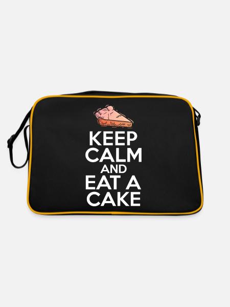 Cake Lover Cake Gift - Retro Bag - black/gold - Back
