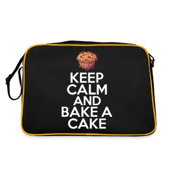 Cake Lover Cake Gift - Retro Bag - black/gold - Back