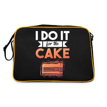 Cake Lover Cake Gift - Retro Bag - black/gold - Back