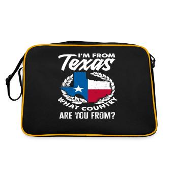 Texas Origin Texans - Retro Bag - black/gold - Back