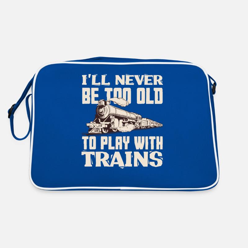 Old Man Grandpa Train Trains Hobby Retro Bag