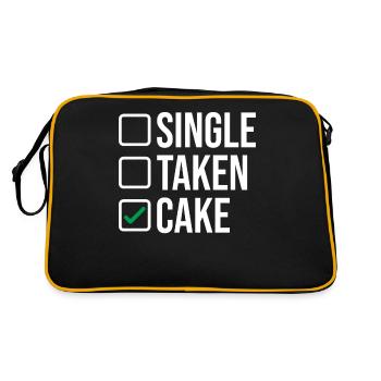 Cake Lover Cake Gift - Retro Bag - black/gold - Back