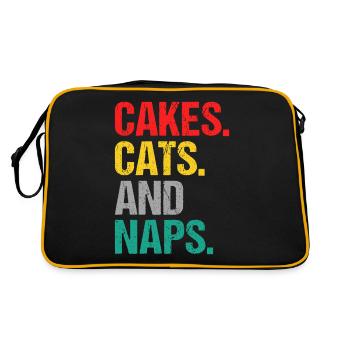 Cake Lover Cake Gift - Retro Bag - black/gold - Back