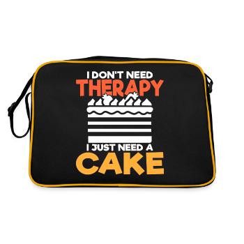 Cake Lover Cake Gift - Retro Bag - black/gold - Back