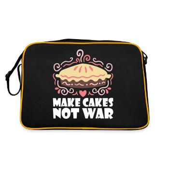Cake Lover Cake Gift - Retro Bag - black/gold - Back