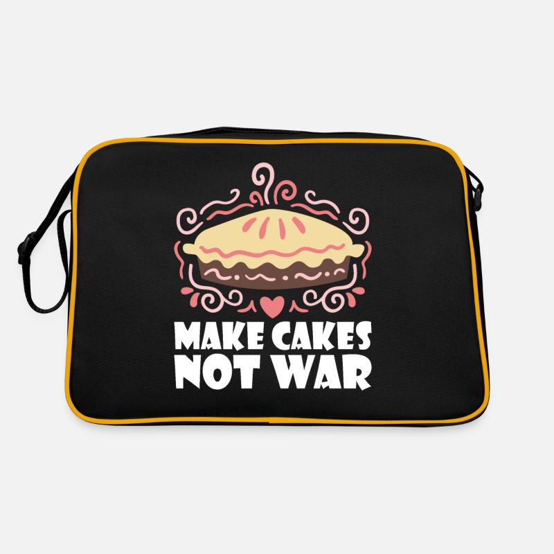 Cake Lover Cake Gift - Retro Tasche - Schwarz/Gold