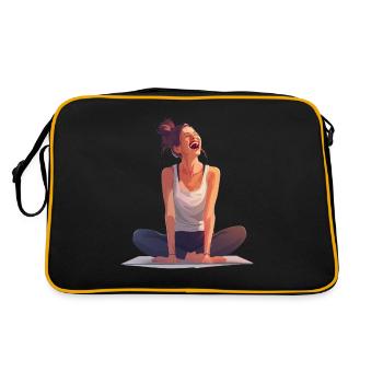 Yoga, joie bienheureuse et relaxation - Sac Retro - noir/or - Dos