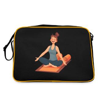 Yoga, joie bienheureuse et relaxation - Sac Retro - noir/or - Dos
