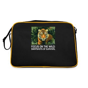 Wildlife Photographer Focus Wild Snapshots Surviva - Retro Bag - black/gold - Back