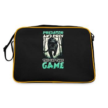 Photographe animalier Prédateur Proie La Capture Ga - Sac Retro - noir/or - Dos