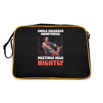 Street Basketball Knöchelbrecher Anonym - Retro Tasche - Schwarz/Gold - Hinten