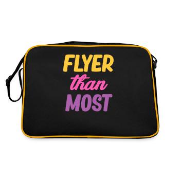 Flyer as the Most Funny Cheer Flyer - Retro Bag - black/gold - Back