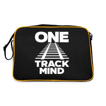 Tracks Train Trains Hobby Train Spotter - Retro Bag - black/gold - Back
