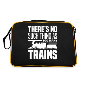 Train Trains Hobby Train Spotter Model Train - Retro Bag - black/gold - Back