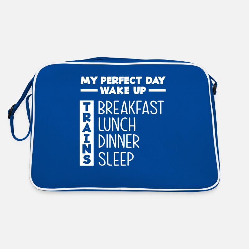 Perfect Day Train Trains Hobby Train Spotter Retro Bag