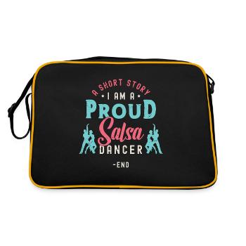 Danseuse de salsa Une histoire courte Je suis amateur de danse salsa - Sac Retro - noir/or - Dos