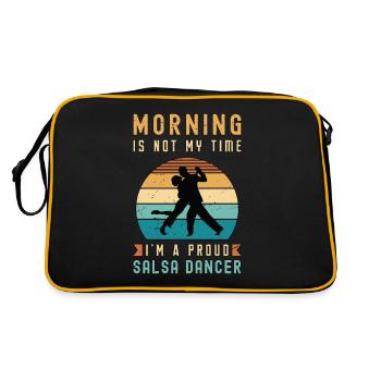 Salsa Dancer Morning Is Not My Time Salsa Music - Sac Retro - noir/or - Dos