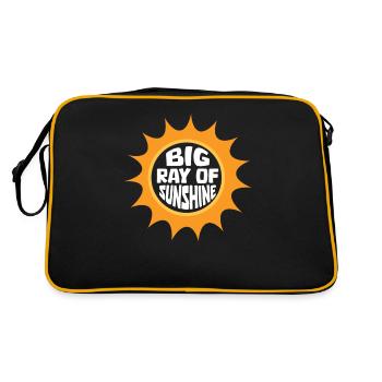 Schwesternschaft Soroitas Große Sonne - Retro Tasche - Schwarz/Gold - Hinten
