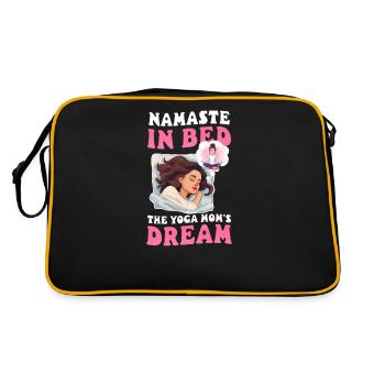 Yoga Mom Namaste au lit : le rêve de la maman yoga - Sac Retro - noir/or - Dos