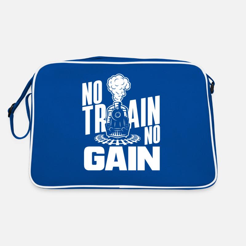 Funny Train Lover Trains Locomotive Gift Retro Bag