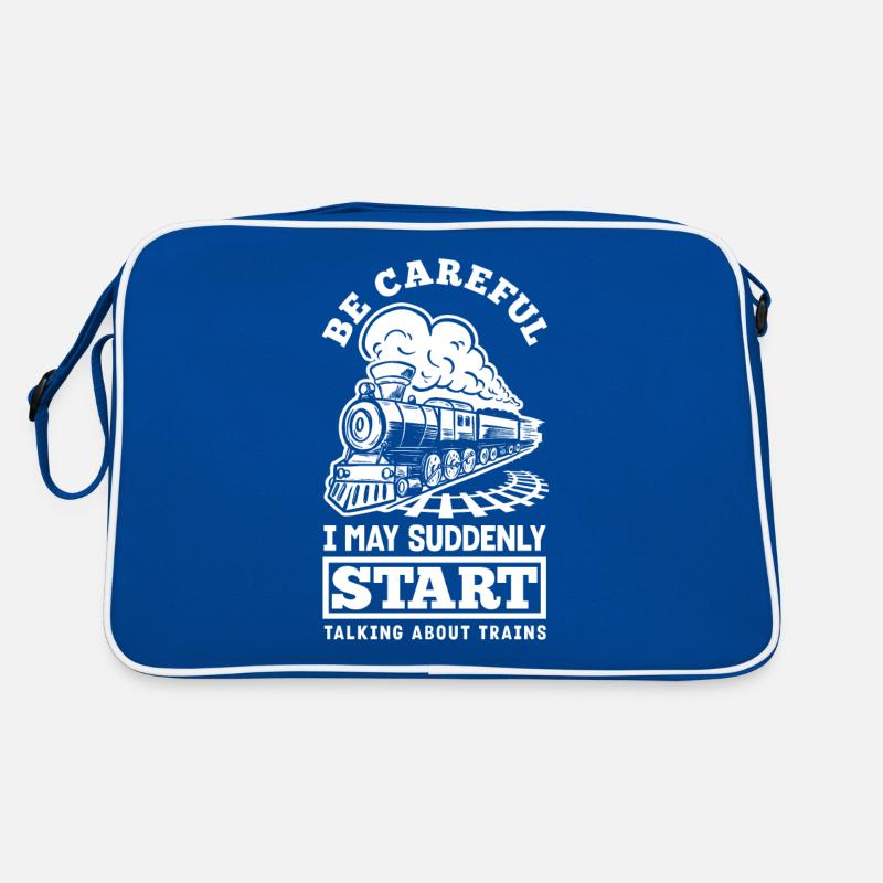 Funny Train Lover Trains Locomotive Gift Retro Bag