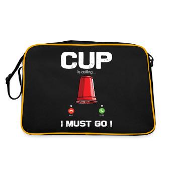 Stapeln Von Bechern Speed Stacker - Retro Tasche - Schwarz/Gold - Hinten
