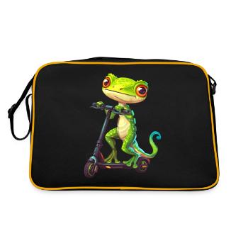 Trottinette Gecko - Sac Retro - noir/or - Dos