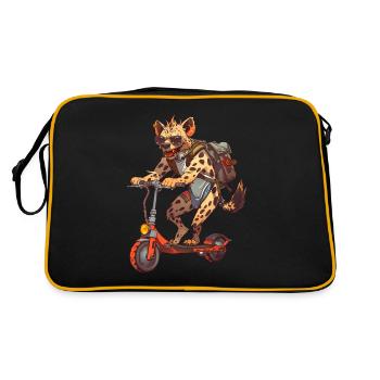 Rouleau Hyène - Sac Retro - noir/or - Dos