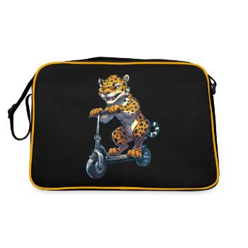 Jaguar Scooter - Retro Bag - black/gold - Back