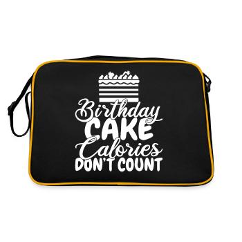 Cake Lover Cake Gift - Retro Bag - black/gold - Back