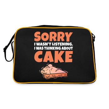 Cake Lover Cake Gift - Retro Bag - black/gold - Back