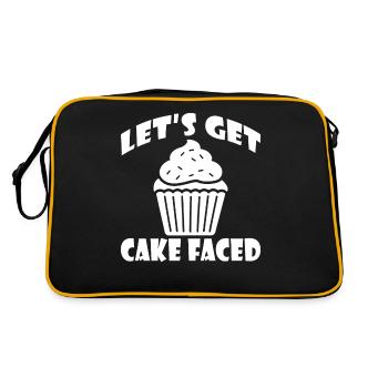 Cake Lover Cake Gift - Sac Retro - noir/or - Dos