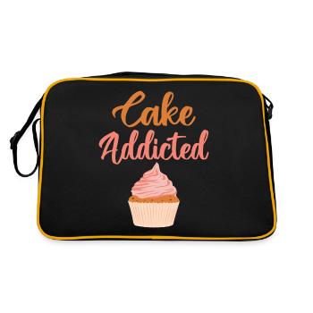 Cake Lover Cake Gift - Sac Retro - noir/or - Dos