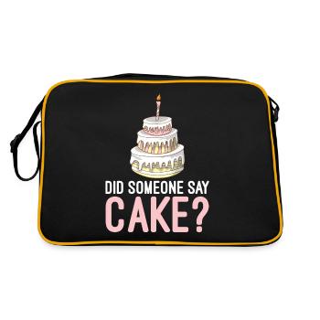 Cake Lover Cake Gift - Retro Bag - black/gold - Back