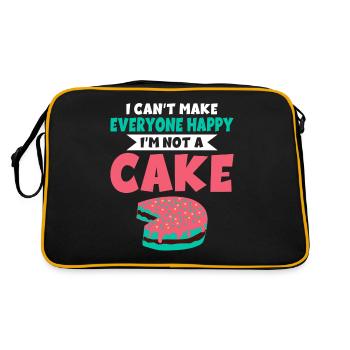 Cake Lover Cake Gift - Sac Retro - noir/or - Dos