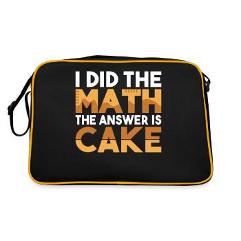 Cake Lover Cake Gift - Sac Retro - noir/or - Dos