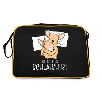 Chemise de nuit officielle Pyjama Chihuahua - Sac Retro - noir/or - Dos