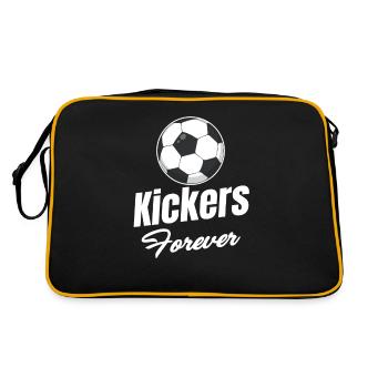 Kicker Forever Football Quarterback Placekicker - Retro Tasche - Schwarz/Gold - Hinten