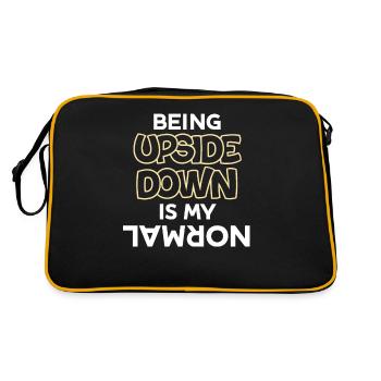 La tête en bas, c’est ma normalité - Sac Retro - noir/or - Dos